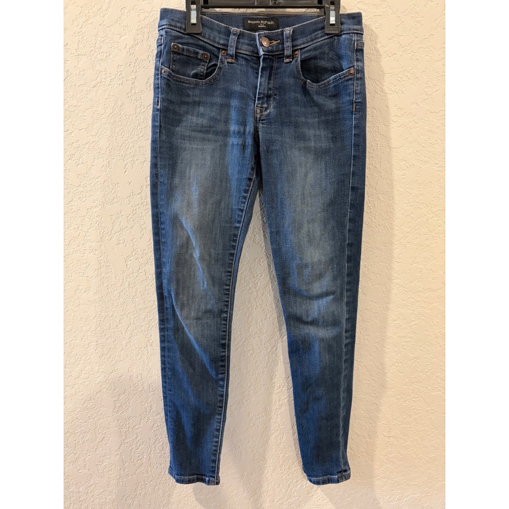 Banana Republic Skinny Jeans Womens 25/0 Medium Wash Denim Stretch Low Rise